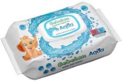 BEBELAN Бебешки мокри кърпи AQUA с 99.6 % вода  64бр.