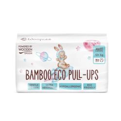 WOODEN SPOON Woopies бебешки еко пелени-ГАЩИЧКИ 12+кг. 28 бр.