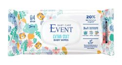 EVENT Baby extra soft 3in1 Мокри кърпи с алое, лайка и маслина х 84 броя