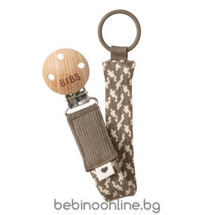 BIBS Клипс за Залъгалка Dark Oak/Vanilla/9401106/