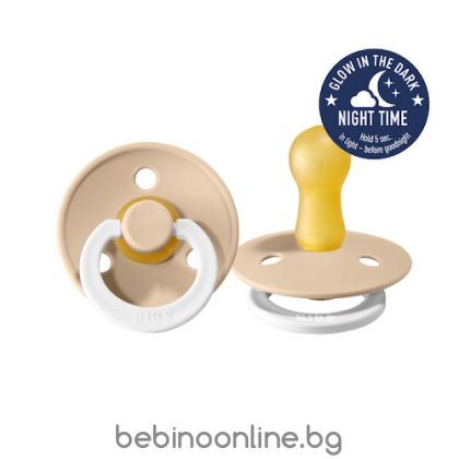 BIBS Биберон , Colour Glow, Vanilla, 0-6 месеца/100257C/