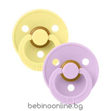 BIBS, Sunshine/Violet Sky, 2 бр. Биберони 0-6 месеца/ 110399/