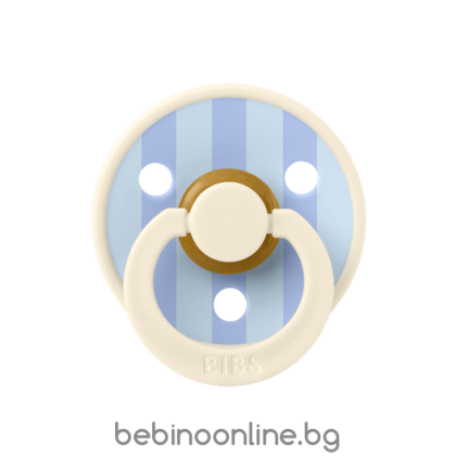 BIBS Биберон Studio COLOUR Block,Ivory Dusty Blue ,1 бр.0-6 мес./10022304C/