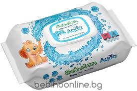 BEBELAN Бебешки мокри кърпи AQUA с 99.6 % вода  64бр.