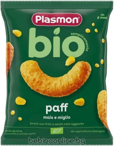 PLASMON BIO PAFF Хрупанки с Царевица и просо 8+ мес. 15 г. 1887