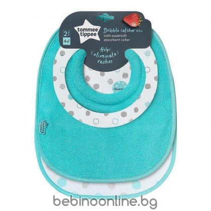 TOMMEE TIPPEE   Двустранен мек хавлиен  лигавник 0м+, 2 бр.   0229