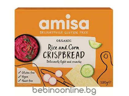 AMISA Био хрупкави хлебчета от ОРИЗ И ЦАРЕВИЦА  120гр.  200423