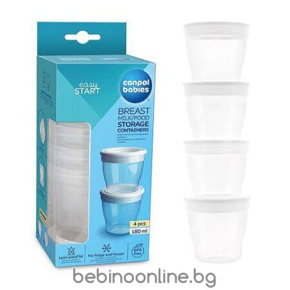 CANPOL Контейнери за кърма 4 бр.  12/204