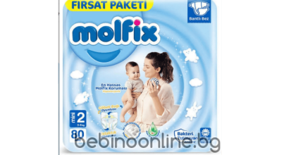 Molfix Еднократни пелени, Размер  2  (3-6 кг) х 80 бр.