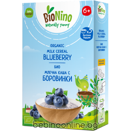 BioNino   БИО Био млечна каша с боровинки 6+ мес. 200г   2645