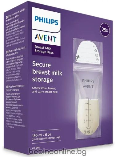 Philips  AVENT Торбички за съхранение на кърма  25 броя