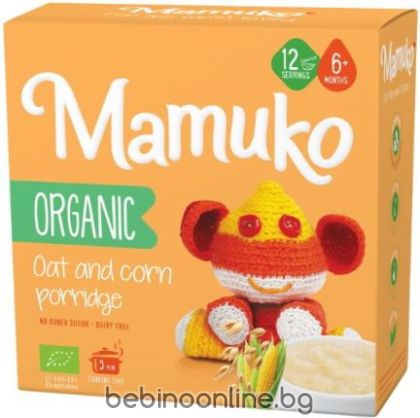 MAMUKO БИО Каша с овес и царевица 6+мес. 200 г.