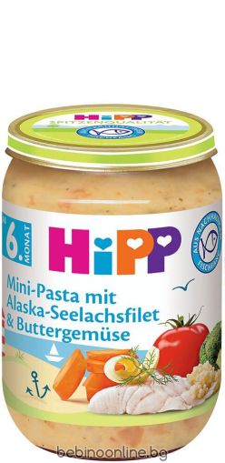 HIPP БИО Бебешко пюре Филе от треска и зеленчуци 6+ мес. 190 гр.     6275