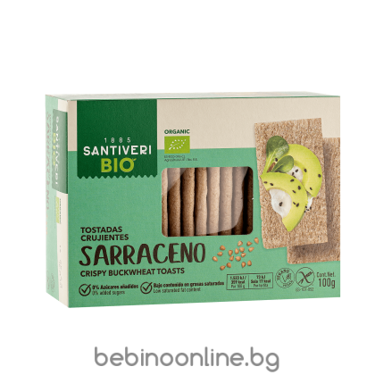 SANTIVERI  Крисп тост-сухари с  Елда БЕЗ ГЛУТЕН 100гр.
