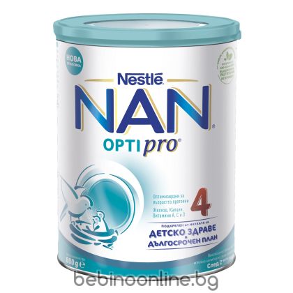 NESTLE NAN OPTIPRO 4 ПРЕХОДНО МЛЯКО 24мес.+ 800гр.
