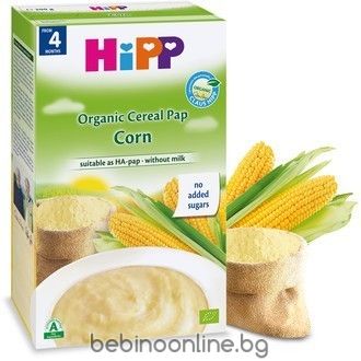 HIPP БИО БЕЗМЛЕЧНА инст. каша Царевица 4+мес. 200гр.    2840