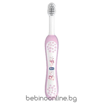 CHICCO четка за зъби розова 6м+C0113