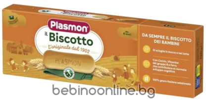 PLASMON  Бебешки бишкоти  6+мес. 120 гр.   3342