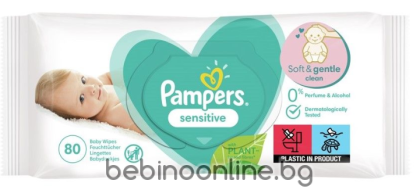 PAMPERS  Мокри кърпи Sensitive, 80 бр.