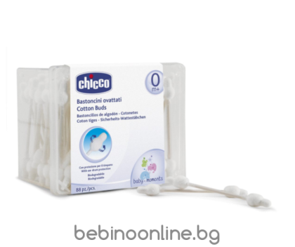 CHICCO Клечки за уши с ограничител 0м+, 90 бр. N0613.1