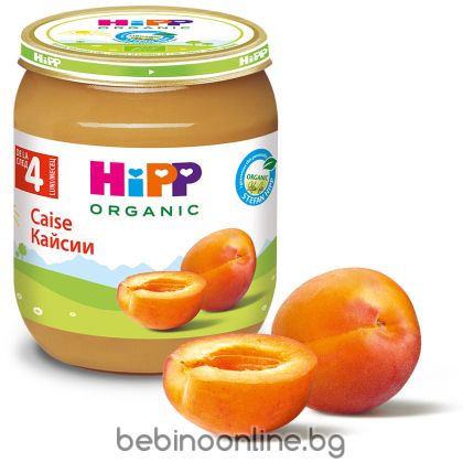 HIPP БИО Бебешко плодово пюре Кайсия 4+ мес. 125 гр. 4212