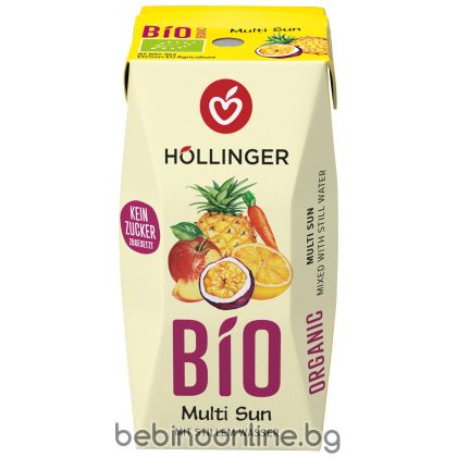  HOLLINGER  Био мулти плодов сок с морков 200мл.
