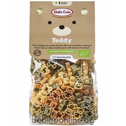 DALLA COSTA Био паста за бебета Мечета трицветна 200гр.