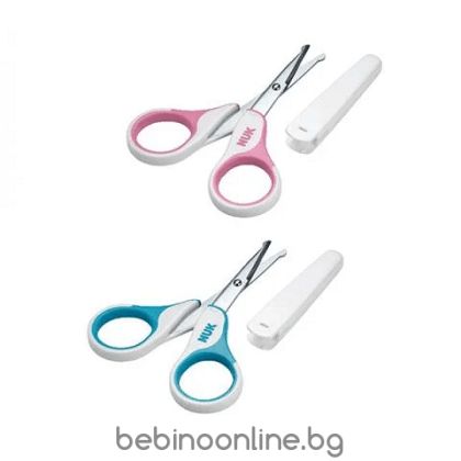 NUK НОЖИЧКА ЗА БЕБЕ  С ПРЕДПАЗИТЕЛ 256.257