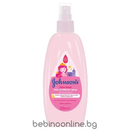 Johnson’s Shiny Drops Детски спрей-балсам за блясък на косата 200 мл