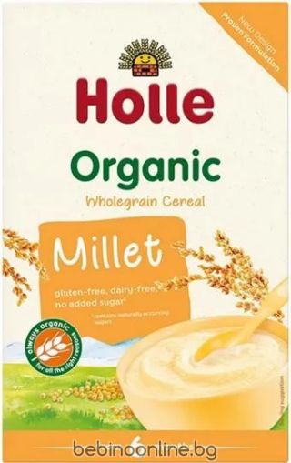 HOLLE BIO БЕЗМЛЕНА инст.   каша с ПРОСО  4+мес.250гр.  2486