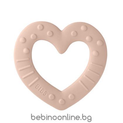 BIBS Бебешка Гризалка Сърчице /3100244бежов,3100231-син/