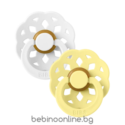 BIBS Биберони  Boheme, White/Sunshine, 2 бр.0-6 мес./230121/