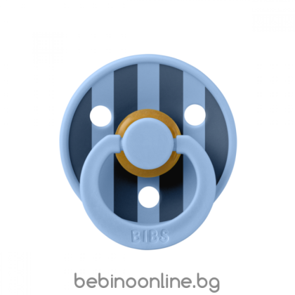 BIBS Биберон  Studio COLOUR Block, Sky Blue,1 бр.  6-18 мес./20016230C/