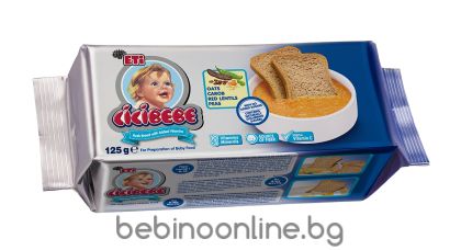 ETI Сухари ПШЕНИЧНИ с витамини 8м.+ 125 г