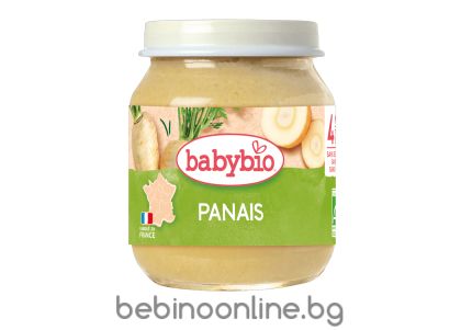 BABYBIO БИО бебешко пюре Пащърнак 4+ мес. 130 гр.