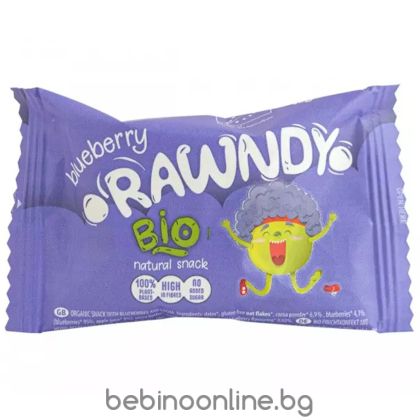  RAWNDY Био десерт кръгъл боровинки и какао 26гр.