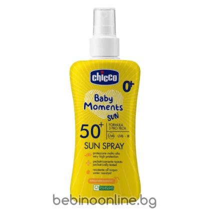 CHICCO слънцезащитен спрей SPF50+ 12М+ 150 мл.№ C0301