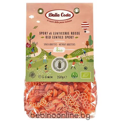 DALLA COSTA Био паста от червена леща за деца 250гр.