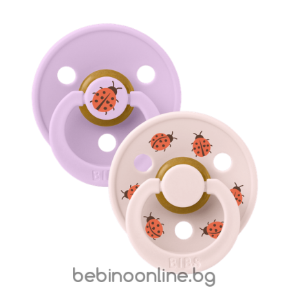 BIBS Биберони Studio COLOUR Ladybug/Violet Sky, 0-6 месеца/11025103/