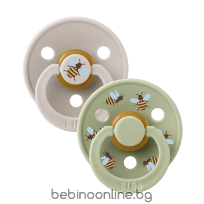 BIBS Биберони Studio COLOUR Bumblebee/Mushroom, 0-6 месеца/11024102/