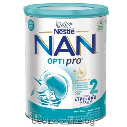 NESTLE  NAN 2 OPTIPRO Преходно мляко 6+ мес. 800 г