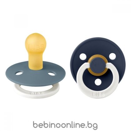  BIBS COLOUR Petrol GLOW/Deep Space GLOW, 2 бр. Биберони 0-6 месеца/110455/