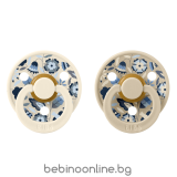  BIBS Liberty COLOUR Bobo Ivory, 2 бр. Биберони 0-6 месеца/11020101/