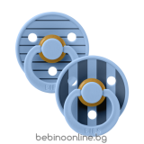  BIBS Studio COLOUR Pin, Sky Blue Mix, 2 бр. Биберони 6-18 месеца/12015101/