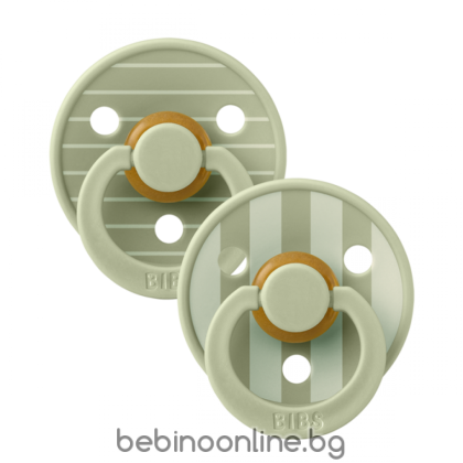 BIBS Studio COLOUR Pin, Sage Mix, 2 бр. Биберон 6-18 месеца/12015102/