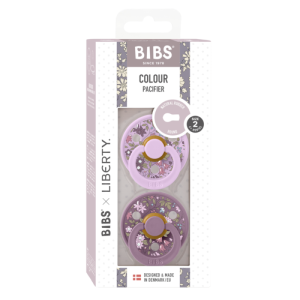  BIBS Liberty COLOUR Chamomile Lawn - Violet Sky Mix, 2 бр. Биберони 6-18 месеца /12012101/