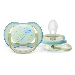 PHILIPS AVENT Ортодонтични залъгалки Ultra Air Night  2 бр.0-6 м. Звезда и Сова 2 бр. 0519.010