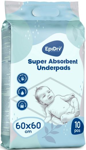  EpiDry Абсорбиращи подложки/ чаршафи 60х60 см 10 бр./пак.