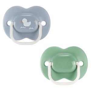 TOMMEE TIPPEE Ортодонтични залъгалки с декорация пате Tommee Tippee Anytime 18–36 м – 2 бр, зелен/син Код: TT.0284