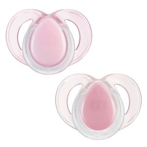 TOMMEE TIPPEE Ортодонтични залъгалки Night Time  розово, 2 бр.6–18м Код: TT.0277